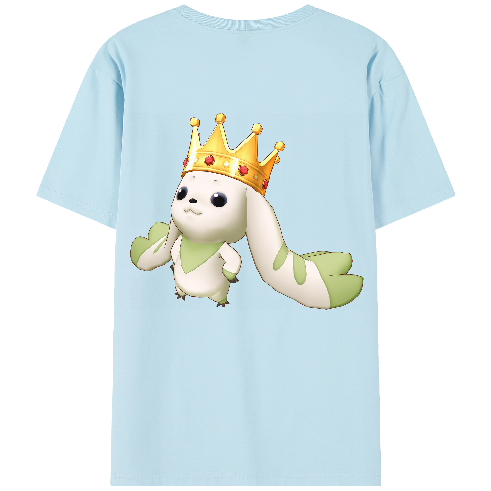 （画像用） Digimon デジタルモンスター/デジモン 綿100％半袖Tシャツ（背面プリント）